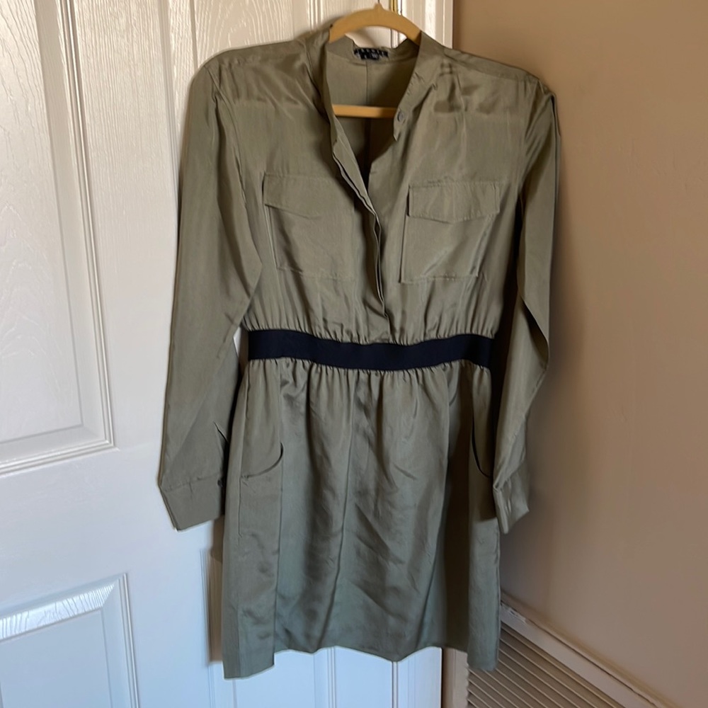 Theory silk mini dress